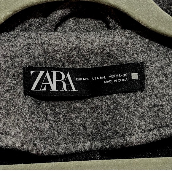 ZARA Heavyweight Tailored Vest | Sleeveless Blazer Style | Fall Winter Layer M-L - Picture 6 of 9